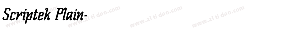 Scriptek Plain字体转换